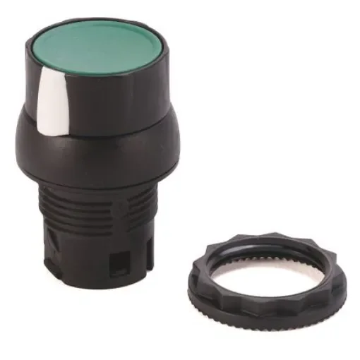 Allen Bradley 800FP Series Black, Green, White Push-In Push Button, 22.5mm Cutout, IP66 - 800FP-SJ22 product image