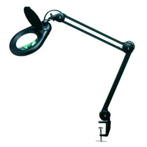 EUROSTAT LED Magnifier Lamp with Table Clamp Mount, 5dioptre, 127mm Lens Dia. - 44-311-0601 product image