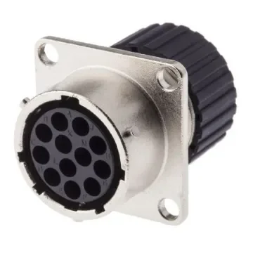 ITT Cannon Circular Connector, 12 Contacts, Panel Mount, Socket, Female, IP67, Trident Neptune Metal Series - TNM0S14-0012S1L / 192993-0033 product image