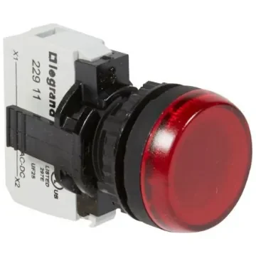 Legrand Pilot Light, Panel Mount, Red LED, 26.4V, IP69 - 0 237 71 product image