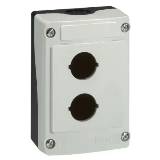 Legrand Grey Plastic Empty Control Station - 2 Hole 22.5mm Diameter - 0 242 02 product image