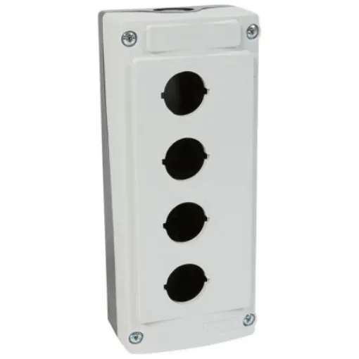 Legrand Grey Plastic Empty Control Station - 4 Hole 22.5mm Diameter - 0 242 04 product image