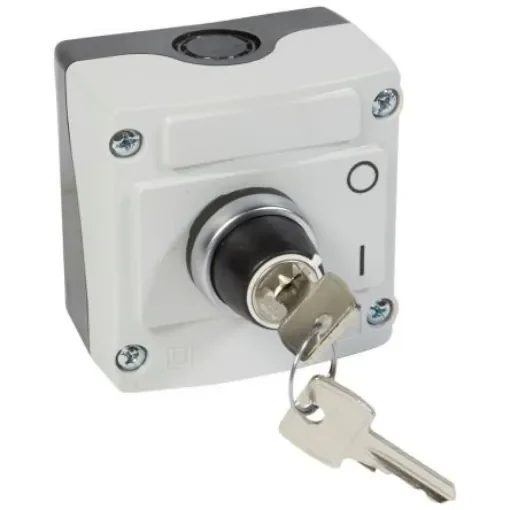 Legrand Grey Key Operated Socket Switch, 2 Poles - 0 242 17 product image