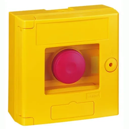 Legrand Yellow Emergency exit unlocking box, Break Glass Operated - 0 380 01 product image