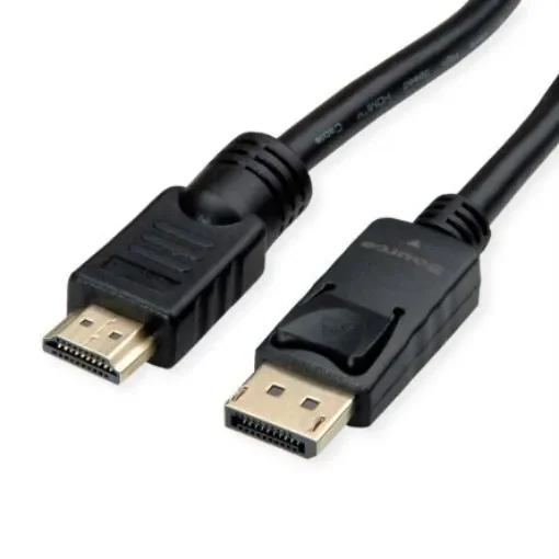 Roline Male DisplayPort to Male HDMI  Cable, 3840 x 2160, 10m - 11.04.5777-5 product image