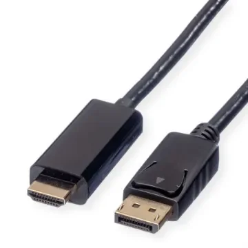 Roline Male DisplayPort to Male HDMI  Cable, 3840 x 2160, 5m - 11.04.5788-10 product image