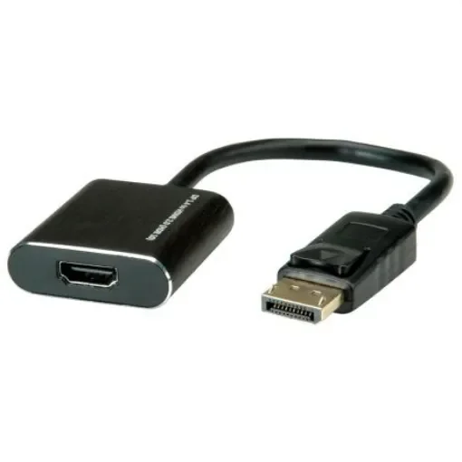 Roline Male HDMI to Female DisplayPort  Cable, 4K, 150mm - 12.03.3164-10 product image