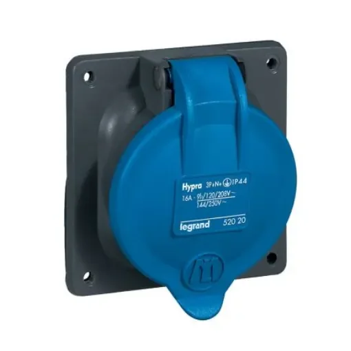 Legrand, Hypra IP44 Blue 3P + N + E Socket Socket, Rated At 16A, 250 V No - 0 520 20 product image