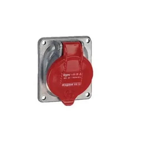 Legrand Red Power Socket, 4 Poles, 32A, Outdoor Use - 0 529 33 product image