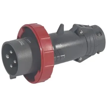 Legrand, Hypra IP67 Red 3P+E Industrial Power Plug, Rated At 32A, 440 V No - 0 529 46 product image