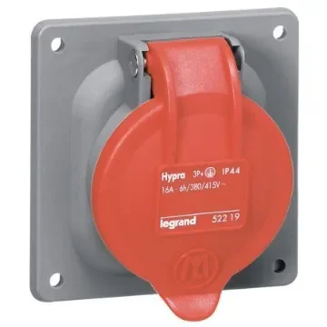 Legrand, Hypra IP44 Red 3P + N + E Industrial Power Plug, Rated At 63A, 415 V No - 0 538 24 product image