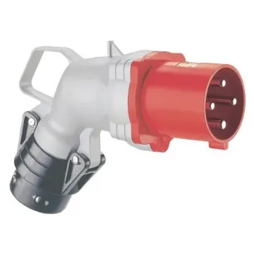 Legrand, Hypra IP44 Red 3P+E Angled Industrial Power Plug, Rated At 63A, 415 V No - 0 538 73 product image