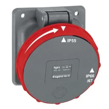 Legrand Power Socket, 4 Poles, 63A, Outdoor Use - 0 594 27 product image