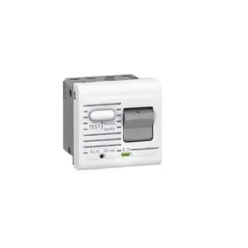 Legrand RCBO, 10A Current Rating, 2P Poles, 10mA Trip Sensitivity, Type A, Mosaic Range - 0 775 33 product image