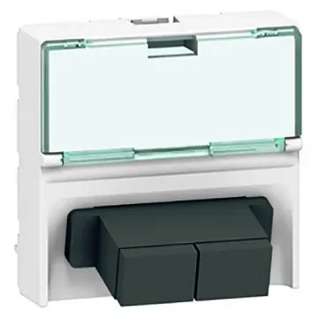 Legrand, Mosaic, SC Multimode Duplex Fibre Optic Adapter - 0 786 17 product image