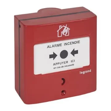 Legrand Red Fire Alarm Call Point, Manual Trigger Operated, Resettable - 1 380 12 product image