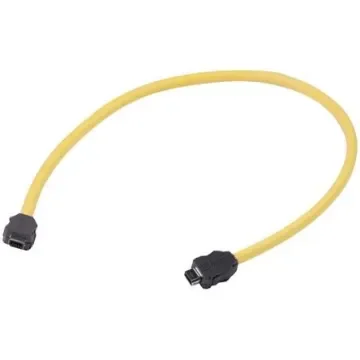 HARTING, 500mm Cat6a, Yellow Type A Chinese Plug to Male Type A Chinese Plug Male, None, Terminated PVC Sheath - 33480606830005 product image