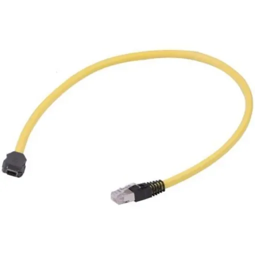 HARTING, 2m Cat6a, Yellow Type A Chinese Plug to Male RJ45 Male, None, Terminated PVC Sheath - 33480653830020 product image