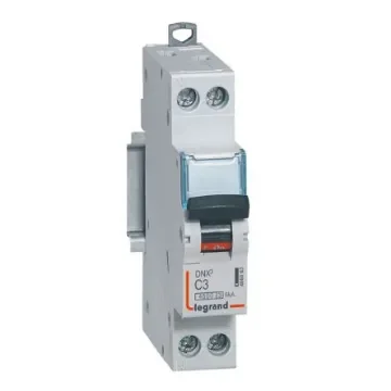 Legrand DNX3 Circuit Breaker, 2P, 3A Curve C, 230V AC, 6 kA Breaking Capacity - 406863 product image