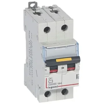 Legrand DX3 Circuit Breaker - 2 Pole 400V Voltage Rating, 3A Current Rating - 409215 product image