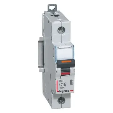 Legrand DX3 Circuit Breaker, 1P, 16A Curve C, 230V AC, 25 kA Breaking Capacity - 409755 product image