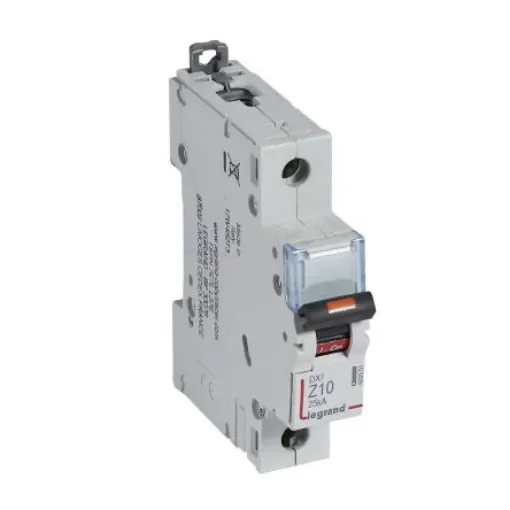 Legrand DX3 Circuit Breaker, 1P, 10A, Type Z, 230V AC, 25 kA Breaking Capacity - 409901 product image