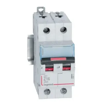 Legrand DX3 Circuit Breaker, 2P, 16A, Type Z, 400V AC, 25 kA Breaking Capacity - 409913 product image