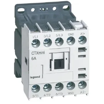 Legrand Contactor, 3-Pole, 6 A, 2.2 kW, 1NO - 417001 product image