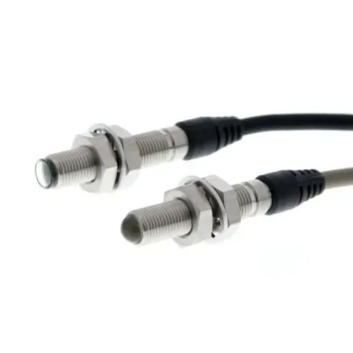 Omron Through Beam Photoelectric Sensor, Block Sensor, 100 mm Detection Range - E3T-CT12 2M product image