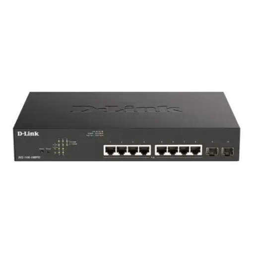 D-Link 10-Port Gigabit Smart Managed Max PoE Switch, Smart 10 Port Gigabit Switch With PoE UK - DGS-1100-10MPV2/B product image