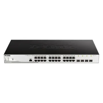 D-Link 28-Port Gigabit Managed PoE Switch, Managed 28 Port Network Switch With PoE UK - DGS-1210-28P/ME/B product image