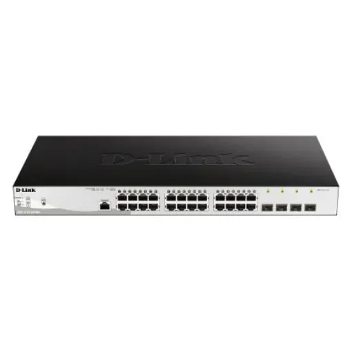 D-Link 28-Port Gigabit Managed PoE Switch, Managed 28 Port Network Switch With PoE UK - DGS-1210-28P/ME/B product image