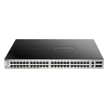 D-Link 54-Port Layer 3 Stackable Managed PoE Switch with 10G Uplinks, Managed 54 Port Network Switch With PoE UK - DGS-3130-54PS/B product image
