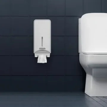 Kimberly Clark Silver Plastic Toilet Paper Dispenser, 32mm x 13.8mm x 14.5mm - 53659 product image