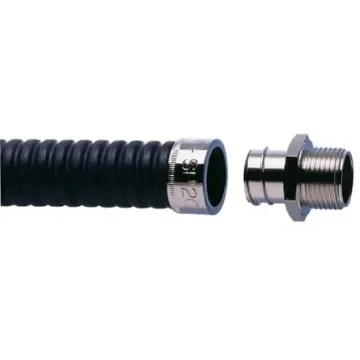 ABB Straight, Conduit Fitting, 50mm Nominal Size, M50, Nickel Plated Brass, Metallic - 7TCA296020R0298 product image