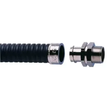 ABB Straight-Swivel External Thread, Conduit Fitting, M50, Nickel Plated Brass, Metallic - 7TCA296020R0299 product image