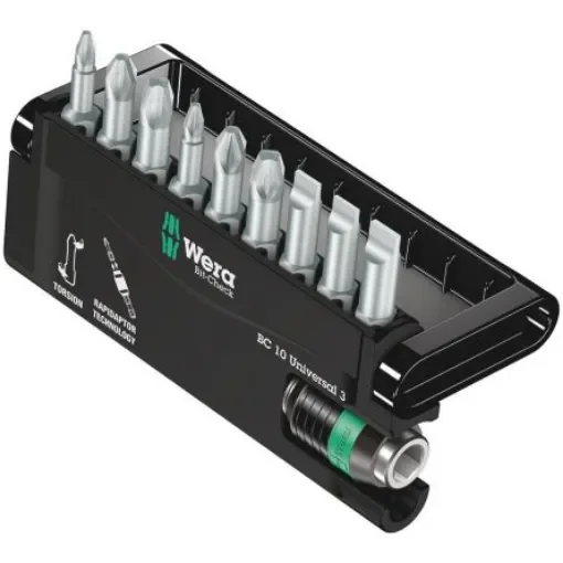 Wera 10 Pieces, Hexagon, Phillips, Pozidriv, Slotted - 05056375001 product image