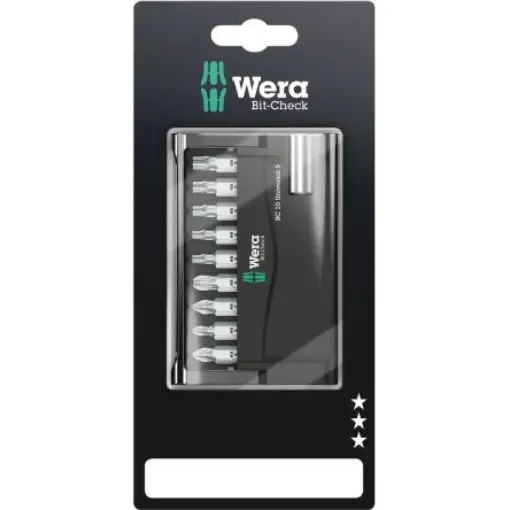 Wera 10 Pieces, Hexagon, Phillips, Pozidriv, Torx - 05073416001 product image
