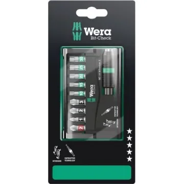 Wera 10 Pieces, Hexagon, Phillips, Pozidriv, Torx - 05073418001 product image