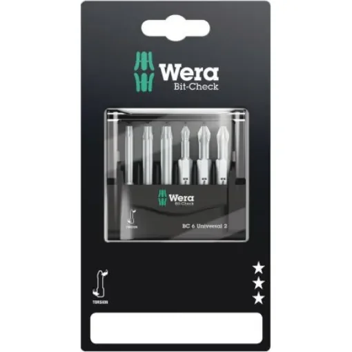 Wera 6 Pieces, Phillips, Pozidriv, Torx - 05073638001 product image