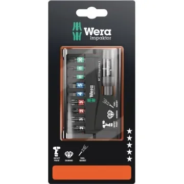 Wera 10 Pieces, Hexagon, Phillips, Pozidriv, Torx - 05073980001 product image