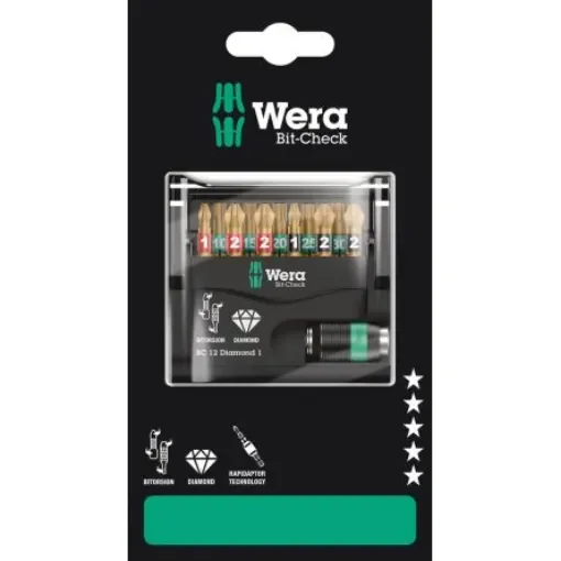 Wera 12 Pieces, Phillips, Pozidriv, Torx - 05136392001 product image