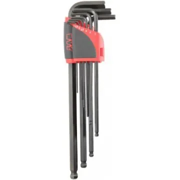 SAM 9 piece L Shape Metric Hex Key Set, 1.5/ 2/ 2.5/ 3/ 4/ 5/ 6/ 8/ 10mm - 67-AR9AL product image