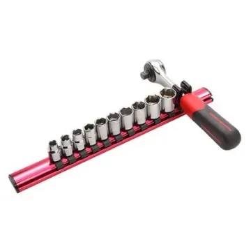 SAM 11-Piece Metric 1/4 in Standard Socket Set with Ratchet, 6 point - 73-RJ11R product image