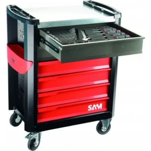 SAM 6 Drawer ABS Wheeled Tool Trolley - CPP-135M4 product image