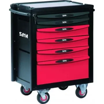 SAM 6 Drawer ABS Wheeled Tool Trolley - CPP-135SV4 product image