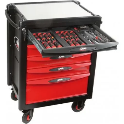 SAM 6 Drawer ABS Wheeled Tool Trolley - CPP-200SV4 product image