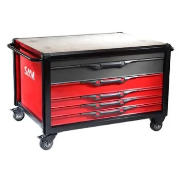 SAM 5 Drawer Steel Wheeled Tool Trolley - ETAB-SAM product image