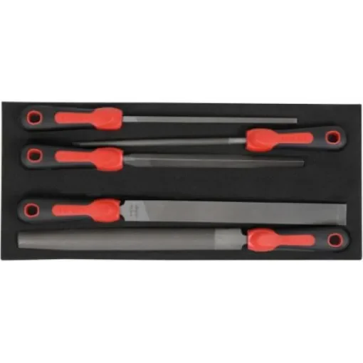 SAM 413mm, Bastard, Flat, Half Round, Triangular File Handle With Soft-Grip Handle - LPJ-1MM product image