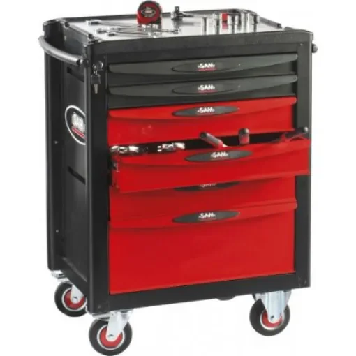 SAM 7 Drawer ABS Wheeled Tool Trolley - SERVI-740 product image